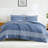 Andency Comforter Set, Lightweight Colorblock Stripes Bedding Comforter Set, Fluffy Down Alternative Bed Set, Mineral Blue, California King-124498869-124764780