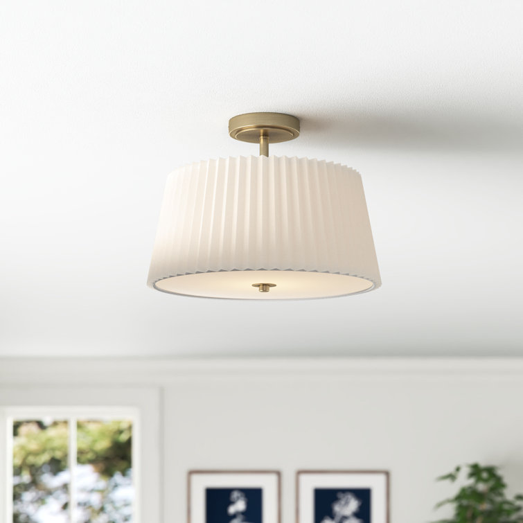 Alvana Fabric Semi Flush Mount