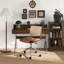 Chaise de bureau pivotante en similicuir Ayris-671295140