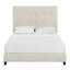 Lit plateforme tapissier touffeté-493649196