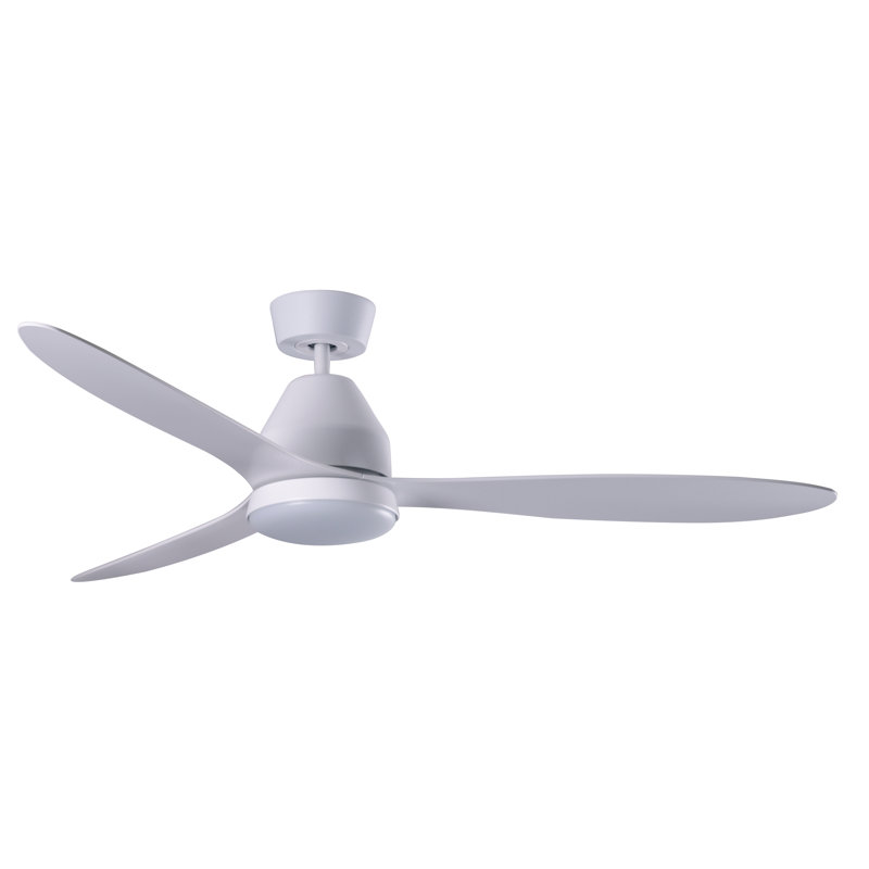 Whitehaven 56in 3-Blades Indoor/Outdoor Ceiling Fan with Remote Control and Light, White