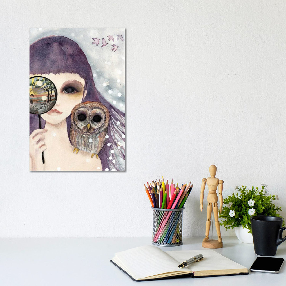 Big Eyed Girl See by Wyanne - Painting Print on Canvas