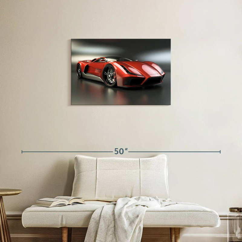 Mehar Luxury Sports Car, 20" H x 30" W