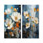 «Blue and White Buttercups Collage - Buttercups», ensemble de 2 reproductions d'art mural-2025979632-2025979633