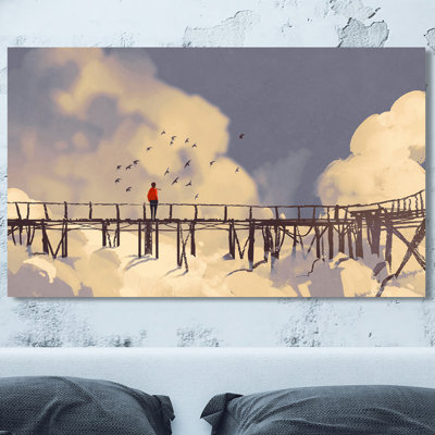 " Old Bridge In Clouds "