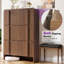 Armoire de rangement à chaussures en bois à 3 tiroirs avec poignées Dulane-943726050