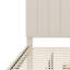 Structure de lit tapissier en lin avec lit gigogne et tiroirs de rangement-1763029276