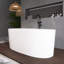 Baignoire de trempage autoportante en acrylique brillant 63 po 63 po