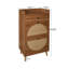 Armoire à chaussures double couche - 2 portes, 1 tiroir, capacité de charge de 45 lb, apparence naturelle, profondeur de 24,05 po, poids de 42,66 lb avec portes et couche de tiroir, pieds en pin, hauteur de 43,06 po