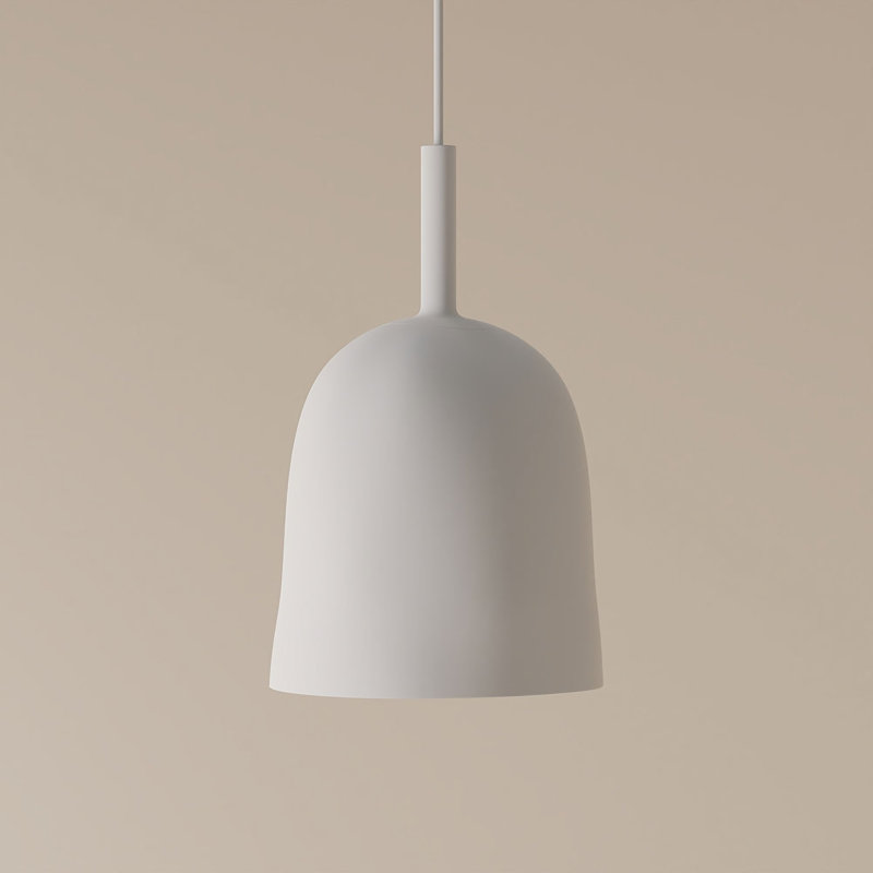 Vessel Pendant Light, Snow, White, 21.5'' H x 9'' W x 9'' D