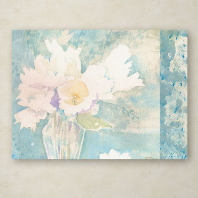« blanc et composition à motif de bleu », reproduction d’art sur toile