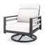 Chaise berçante d'extérieur en métal avec coussin Sunbrella Townsend-112596762-112342895