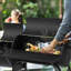 36.6'' Barrel Charcoal Grill With Offset Smoker