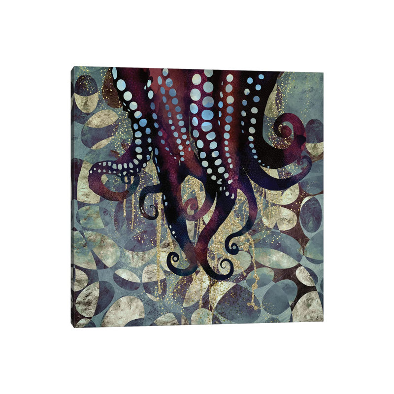 Metallic Ocean II - Print on Canvas, Wrapped Canvas, 93.98 cm H x 93.98 cm W x 1.91 cm D