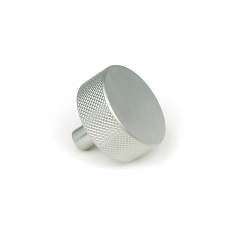 Round Knob, Satin Chrome, 4 cm
