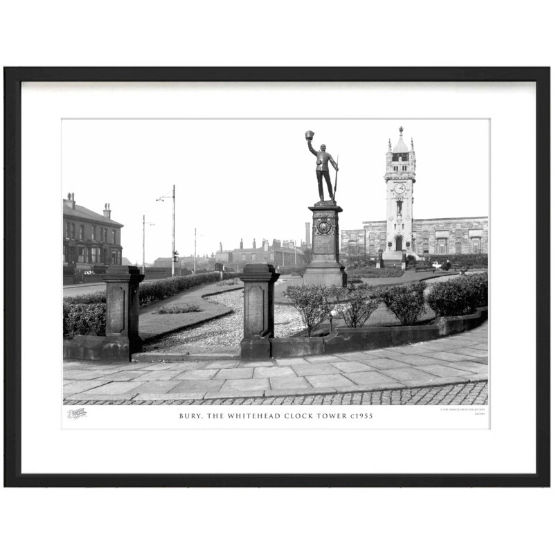 Bury, The Whitehead Clock Tower C1955 by Francis Frith - Single Picture Frame Print, 60cm H x 80cm W x 2.3cm D