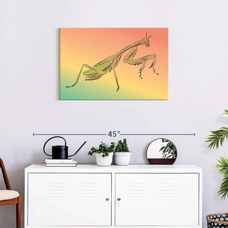 Outline Of Praying Mantis