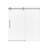 Durable Frameless Shower And Bathtub Enclosure, 8mm Tempered Glass, Modern Style