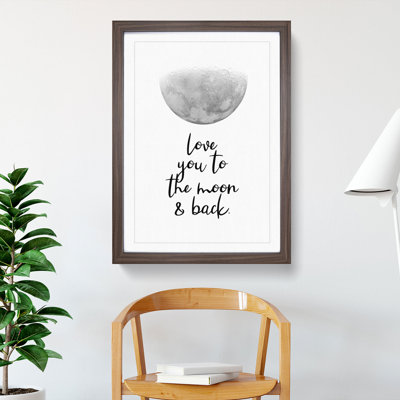 Love You to the Moon and Back - Picture Frame Typography