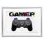 «Gamer with Rainbow Splatter», reproduction encadrée sous verre, conception de Marcus Prime-2075063822-2075063823