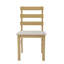 Scandinavian Style Dining Chair With Upholstered Seat-1202620526