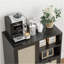 Buffet en rotin avec tablette réglable, buffet avec tiroirs pour le salon, la cuisine, le vestibule-247823844