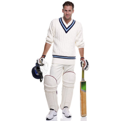 SC2611 Cricket Player Stand In Cardboard Cutout Standee Standup