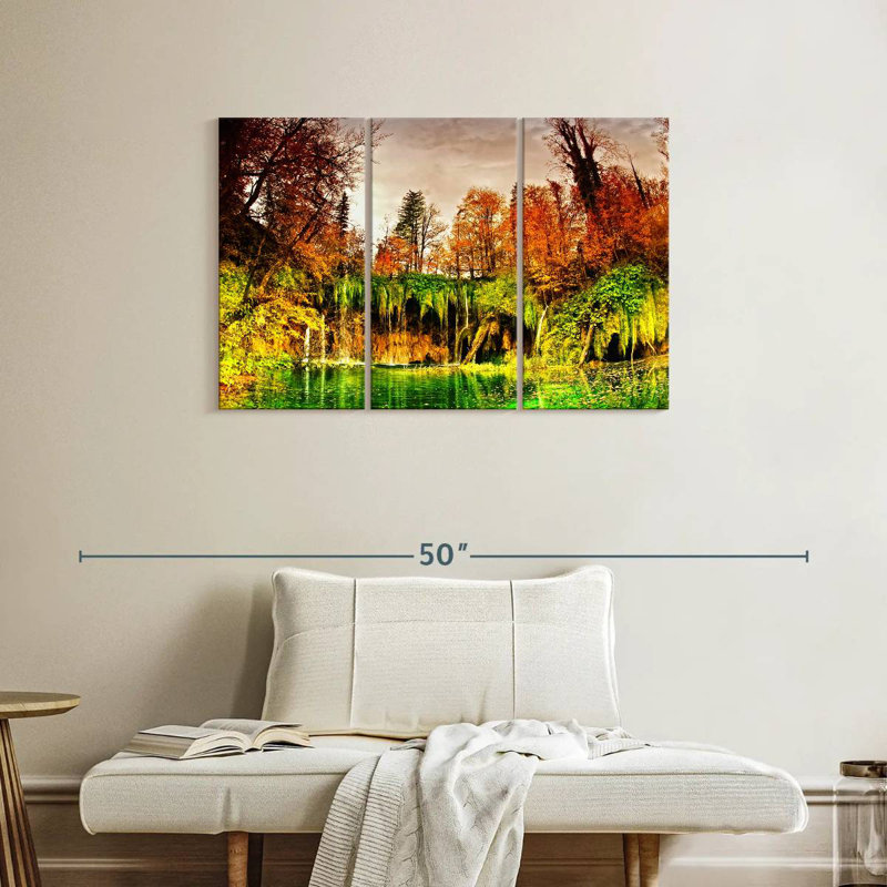 Alvord Autumn Forest Trees, 24" H x 38" W