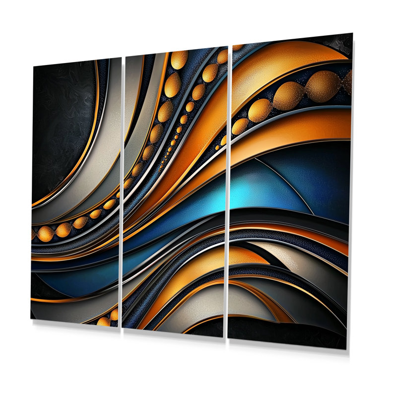 Ensemble de salon Golden Art, 40" H x 60" W, Frameless Print Metal, Ne s’applique pas