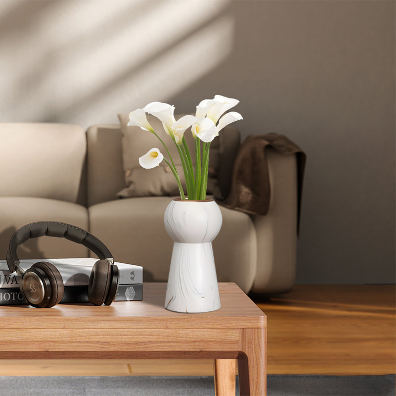 Ceramic Table Vase, 7.87" H x 3.93" W x 3.93" D