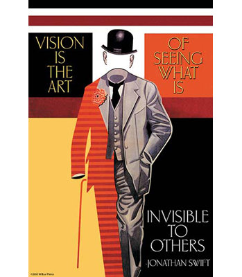 « vision is the art », affiche rétro