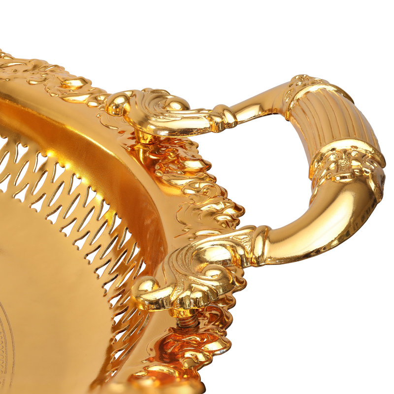 Linganore Stainless Steel Tray, Gold