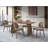 Hadasa Walnut Finish Dining Table
