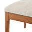 Chaise de salle à manger, chaise de cuisine avec dossier en corde tissée et pieds en bois massif