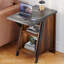 Table de chevet haute avec porte-gobelet et 2 tablettes de rangement-1260860622