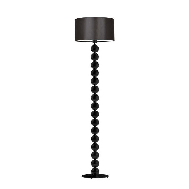 Moody 158cm Traditional Floor Lamp, Black, Brown