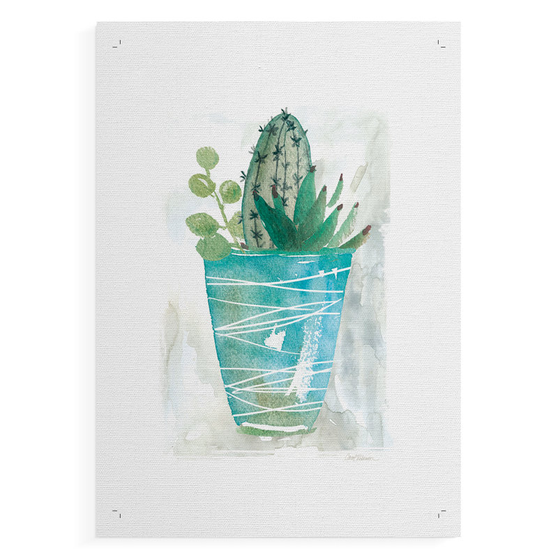 Cactus d'été - impression sur toile seulement - non encadrée, H 18 po x l 12 po