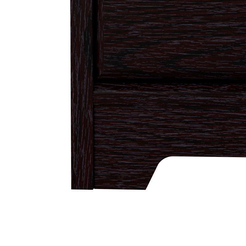 Bureau sur pied Ozro Singe, Chêne espresso, H 30 po x l 72 po x P 23 po