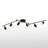 62.2'' 6 -Light Swing Arm Track Track Kit with Dimmable and Adjustable Head-89311753