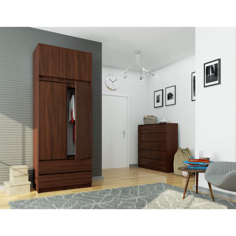 Alexiyana 2 - Door Rectangle Accent Cabinet, Walnut