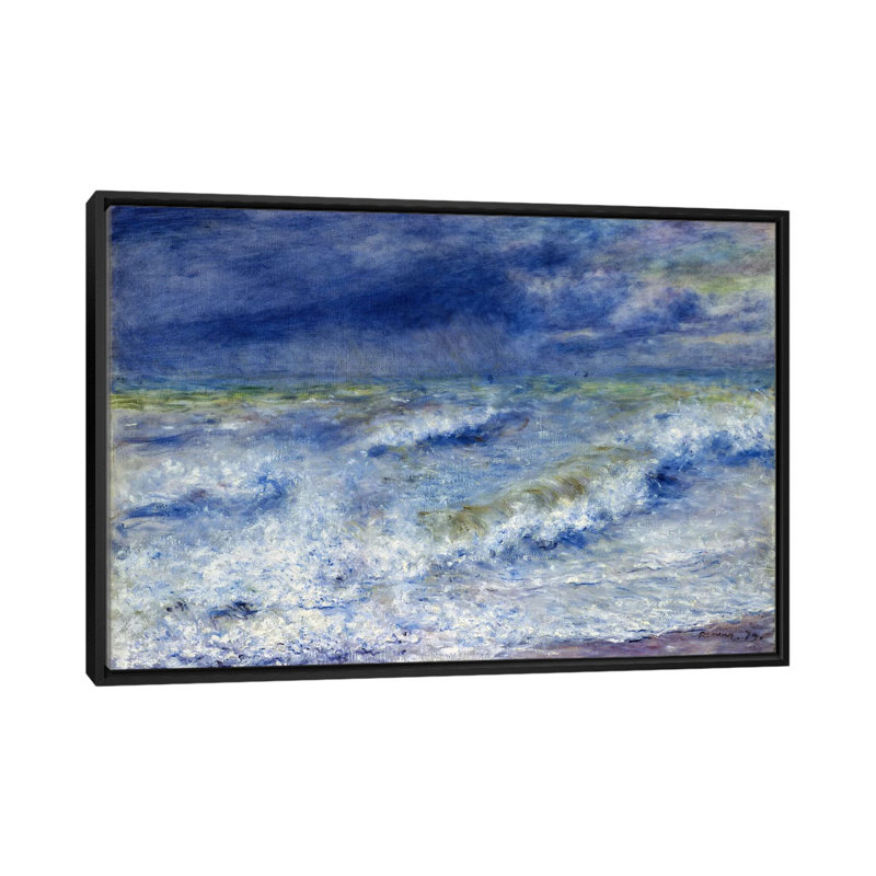 « la vague 1879 » par pierre-auguste renoir, reproduction d’art sur toile, H 18 po x l 26 po x P 1,5 po, Pas de tapis