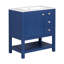 Meuble-lavabo de style transitionnel 30 po avec lavabo en céramique-112367444