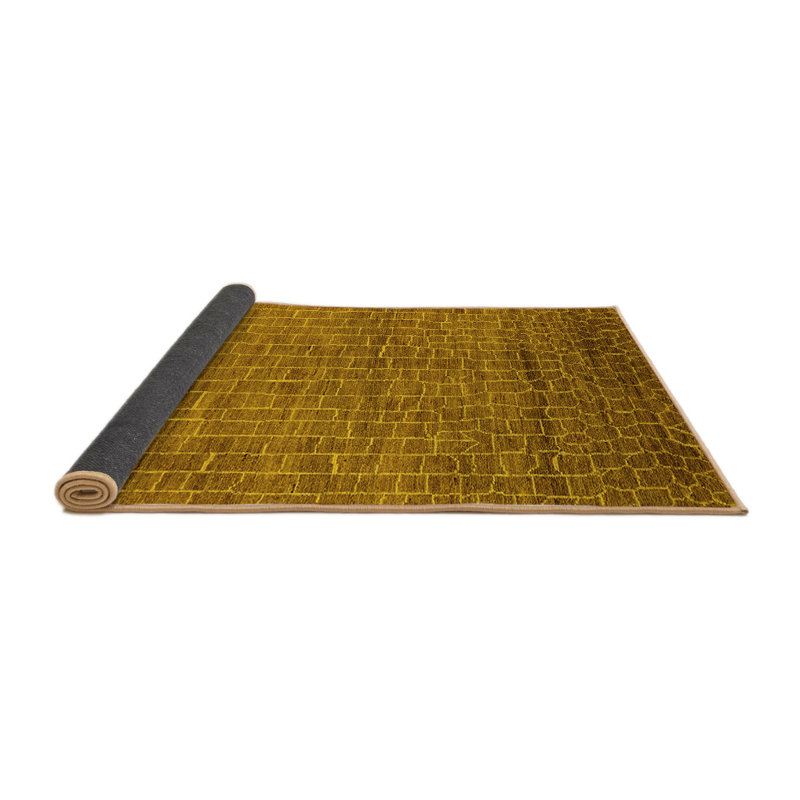 Tapis jaunes modernes Mid-Century 2692