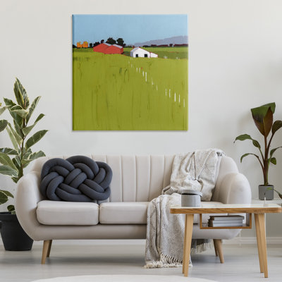 Pastoral Fence Line Canvas, design by Ruth LaGue