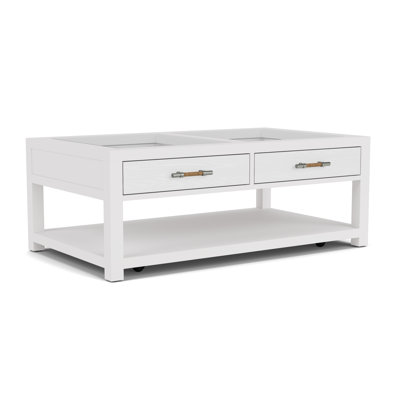 Table basse rectangulaire Silvia White