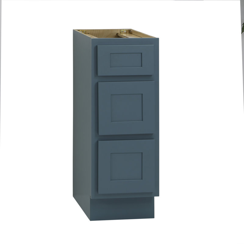 Base de meuble-lavabo simple Hibbard seulement, H 32,5 po x l 12 po x p 21 po, Bleu-vert