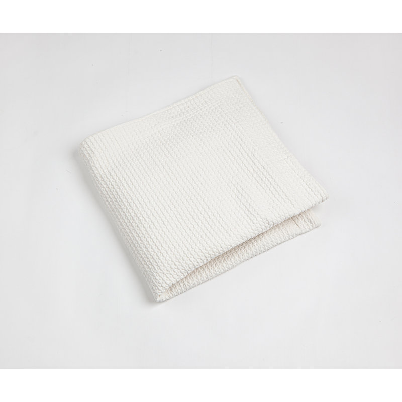 Couvre-lit blanc 100% coton, Couvre-lit simple