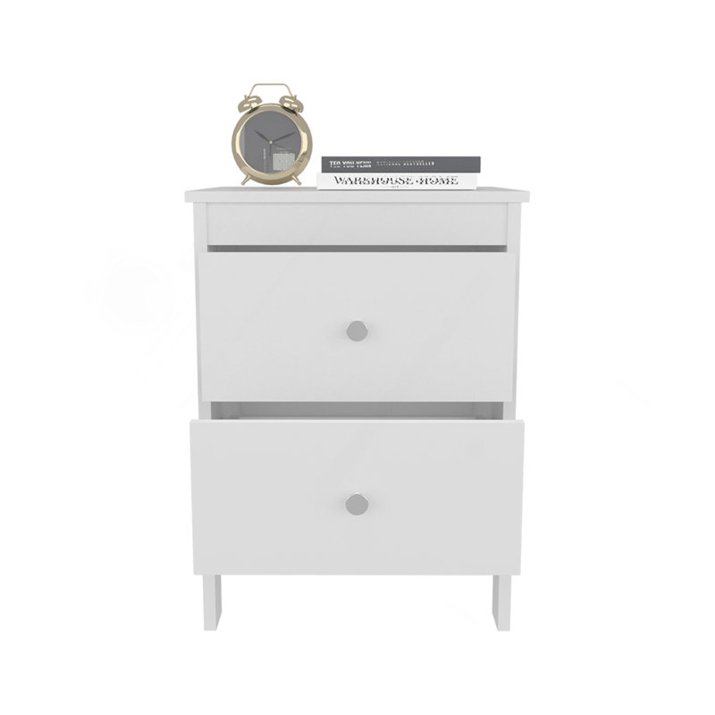 Table de chevet Schaefferstown, blanc