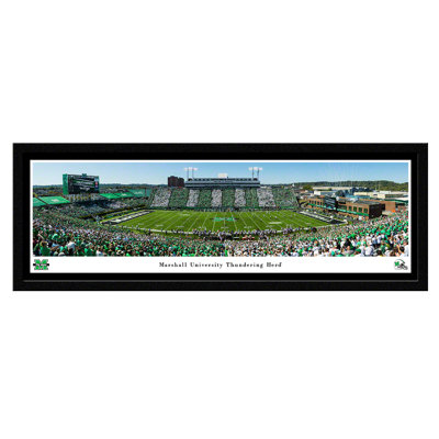 Marshall Football Framed Panoramic Print on Paper