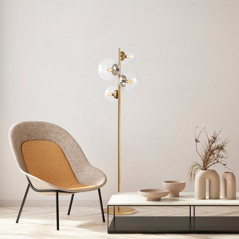 Okamoto 162cm Tree Floor Lamp, Gold